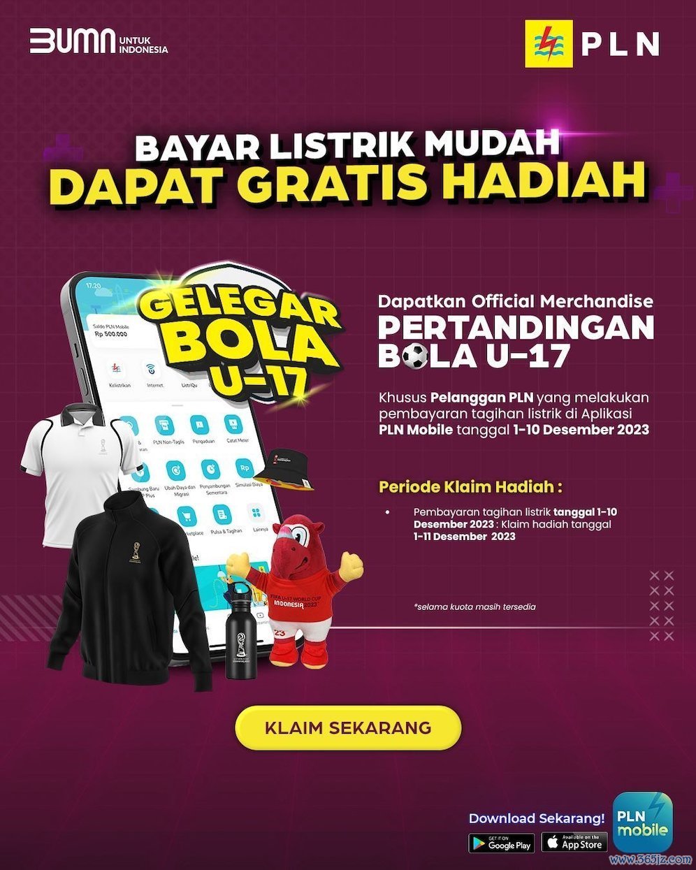 Bayar listrik mudah dapat gratis hadiah (c) Istimewa