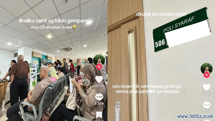 Wanita 20-an diduga kena stroke